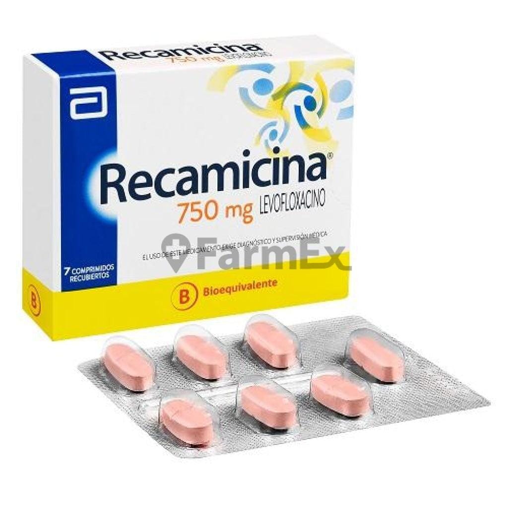 Recamicina 750 mg x 7 comprimidos Farmex-BanMedica-Persistente